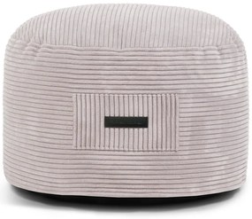 Светлосива табуретка от рипсено кадифе Om 60 – SLOWDOWN