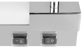 LED стенна лампа в лъскаво сребристо Enrico – Trio