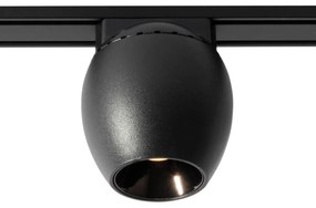 Модерен черен прожектор за 1-фазова релсова система 6W 3000K - Magnetic Zagaye