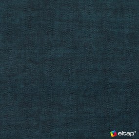 Син кадифен разтегателен ъглов диван с място за съхранение (ляв ъгъл L форма) Barea – ELTAP