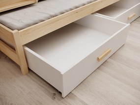 Двуетажно легло Лия-бяло естествен-200 x 90