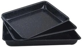 KH 4199 ФОРМА К-Т ФОРМИ 3 БР. въгл. стомана с гранитно покр.