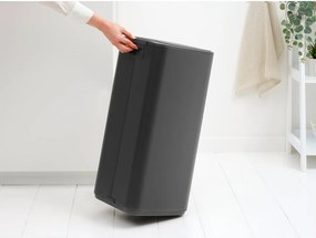 Тъмносиво стоманено кошче за боклук с педал 30 l Bo – Brabantia