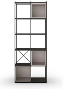 Черно-кремава библиотека 71x179 cm Anya – Marckeric