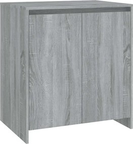 813003 vidaXL Сайдборд, сив сонома, 70x41x75 см, инженерно дърво