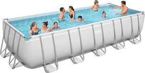 Bestway - Сглобяем басейн Power Steel Rectangular Above Ground Pool - 640 Х 274 Х 132см