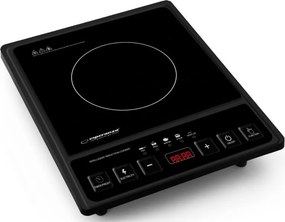Втора ръка: Индукционен котлон Esperanza Krakatau EKH005, 2000W, 80-270°C, 5 функции, Черен