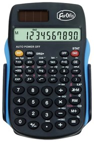 Настолен калкулатор Forofis 91587, 10-разряден LCD дисплей, Соларна енергия, Черен