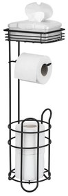 WENKO 71451800 - Държач за тоалетна хартия 16x59 cm черен