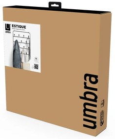 Черна метална закачалка за врата 36 cm Estique - Umbra