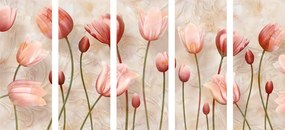 картини от 5 части – Старорозови лалета
