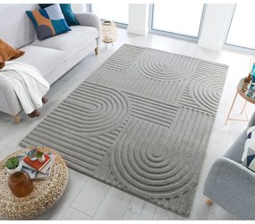 Сив вълнен килим , 120 x 170 cm Zen Garden - Flair Rugs