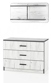 Скрин с етажерка Сити 3086