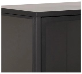 Черен метален шкаф за витрини 80x99 cm Newcastle - Actona