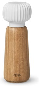 Мелничка за подправки, изработена от дъбово дърво с детайл от бял порцелан Hammershoi, височина 17,5 cm Hammershøi - Kähler Design