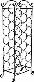 Метална стойка за вино за 21 бутилки