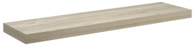 323880 vidaXL Окачен стенен рафт, дъб, 90x23,5x3,8 см, МДФ