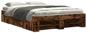3295475 vidaXL Рамка за легло без матрак опушен дъб 140x200 см инженерно дърво