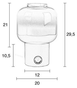 Бяла настолна лампа Moody - Zuiver