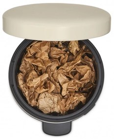 Кош за боклук с педал Brabantia NewIcon 1005531, 12 л, Плавно затваряне, Противоплъзгаща основа, Бежов