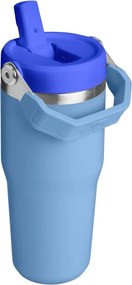 Син термос от неръждаема стомана 410 ml IceFlow™ Flip Straw 2.0 Tumbler Blue Sky – Stanley