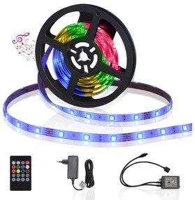 Aigostar - LED RGB Димируема екстериорна лента 3м LED/24W/12/230V IP65 + д.у.