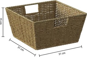 Кош за съхранение 5five, Ротанг, 31x15 cm