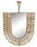 Стенно огледало DKD Home Decor Кафяв Pатан Ветрило Тропически (50 x 2,5 x 72 cm)