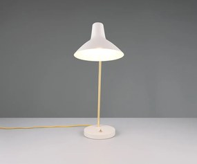 Настолна лампа с огъваща се структура в златист цвят/в цвят слонова кост (височина 54 cm) Traveller – Trio