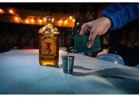 Зелена колба от неръждаема стомана 230 ml Easy-Fill Wide Mouth Flask Hammer Tone Green – Stanley