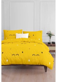 Жълто единично детско спално бельо 140x200 cm Dide – Mijolnir