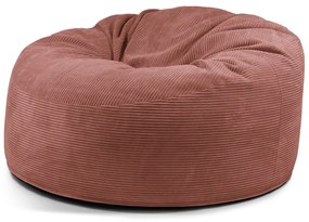 Пуф от рипсено кадифе в тухлен цвят Om 135 – SLOWDOWN