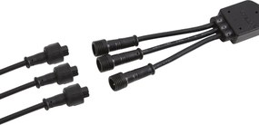 Комплект от 3 модерни градински лампи с шипове черни, включително LED IP44 - Garly Ball