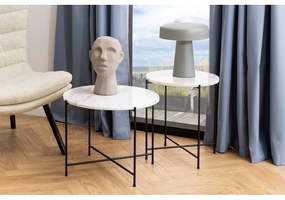 Кръгла странична масичка с мраморна плоча ø 52 cm Avila – Actona
