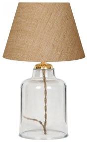 Настолна лампа AYD 1xE27/40W/230V кафява/прозрачна