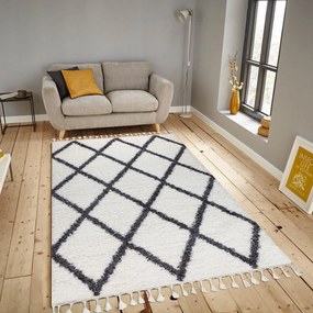 Килим за антре (80 x 150) 0500E - Бял, Антрацит Бял
Антрацит