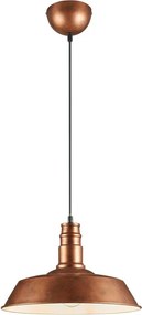 Метално висящо осветително тяло в меден цвят с метален абажур ø 36 cm Will – Reality