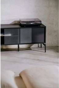 Черна маса за телевизор 116x55x42 cm Met Mini – noo.ma