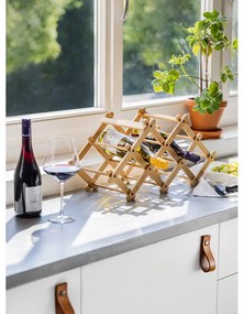 Бамбукова стойка за вино - Bonami Essentials