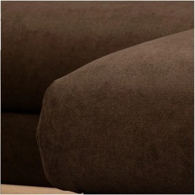 Тъмнокафяв ъглов диван (десен ъгъл) Beata - Ropez