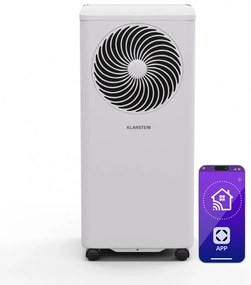 Klarstein Aero Ring 7K, Smart, климатик, 7 000 BTU, мобилен и интелигентен, за макс. 25 м², гласово управление