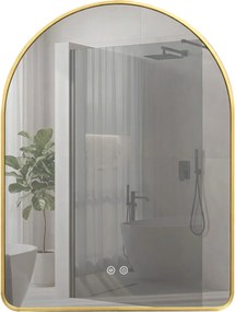 Огледало LED 80x60cm CAMLOT Brush Gold