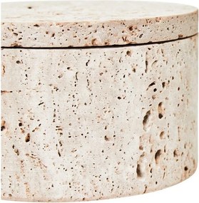 Декоративна каменна кутия за съхранение в естествен цвят ø 14x8 cm Tibor – Premier Housewares