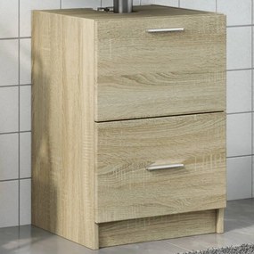 848103 vidaXL Долен шкаф за мивка, дъб сонома, 40x37x59 см, инженерно дърво