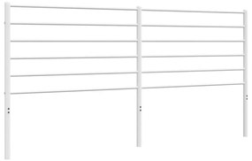 352405 vidaXL Метална табла за глава, бяла, 193 см