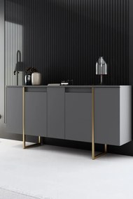 Конзола Luxe, цвят Антрацит Златен