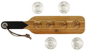 Дървена дъска за сервиране и 4 чаши за шотове Gentlemen's Hardware - Gentlemen's Hardware