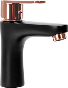 Смесител за баня REA MILD Black Rose-Gold Low