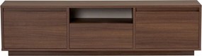 Маса за телевизор от декор от орех в тъмно естествен цвят 160x42x30 cm Sentinel – Kalune Design