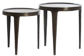 Метална кръгла странична масичка ø 43 cm Tobias – Light &amp; Living